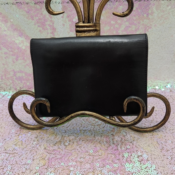 Christian Dior Black Leather Compact Wallet - Picture 3 of 13